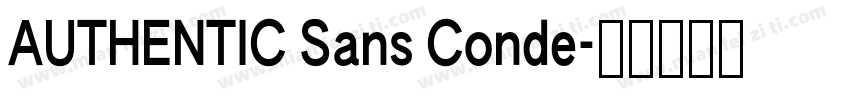 AUTHENTIC Sans Conde字体转换